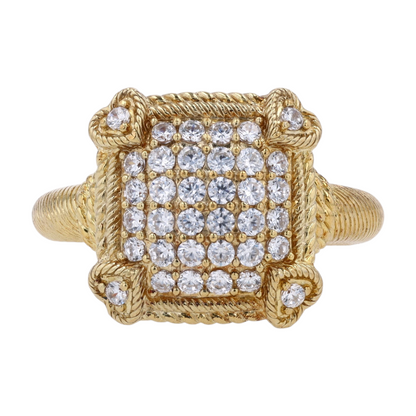 Sterling Silver Cubic Zirconia Fashion Ring