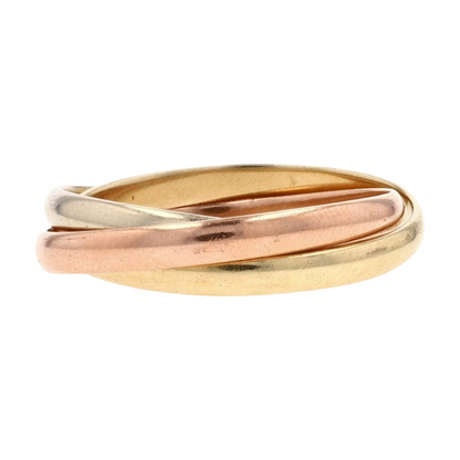 14K Tri-Tone Gold Band Ring
