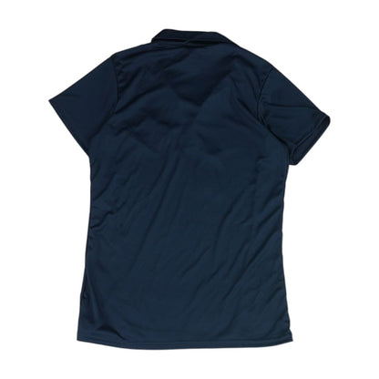 Navy Polo Knit Top
