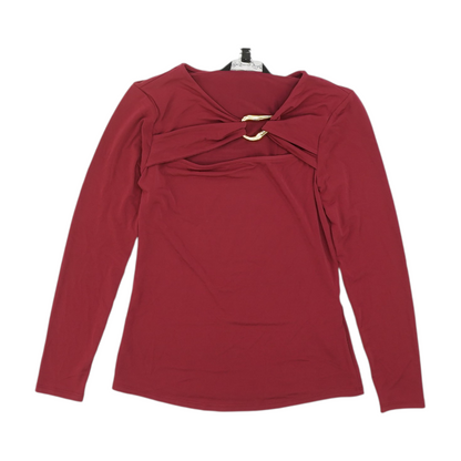Burgundy Petite Blouse