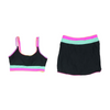 Black Color Block Two-Piece
