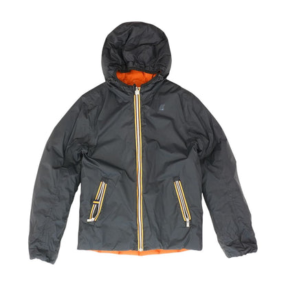 Black Solid Puffer Jacket
