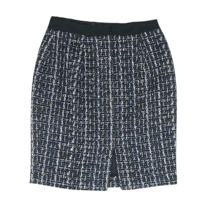 Navy Plaid Mini Skirt