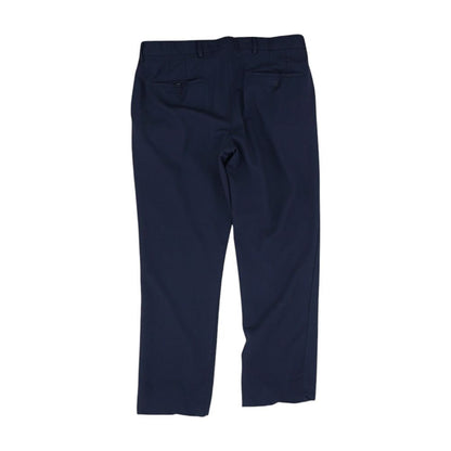 Navy Solid Dress Pants
