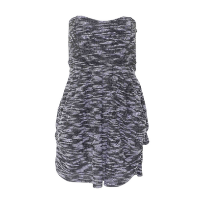 Black Abstract Mini Dress