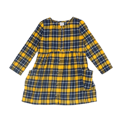 Yellow Plaid Dress