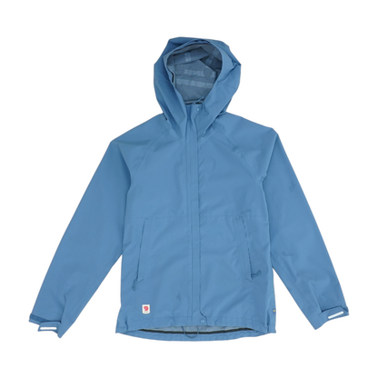 Blue Solid Rain Jacket