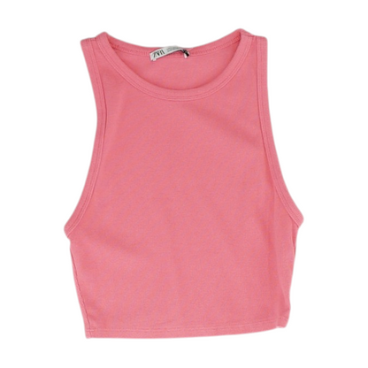 Pink Cropped Blouse