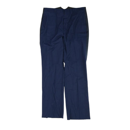 Navy Solid Dress Pants