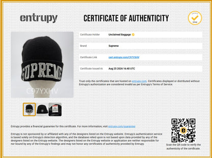 Supreme NFL x Raiders x '47 Beanie in Black