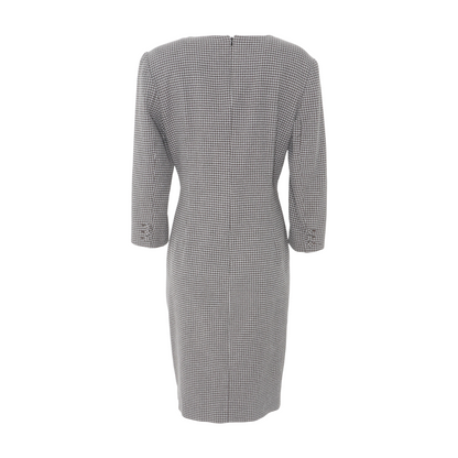 Gray Abstract Midi Dress