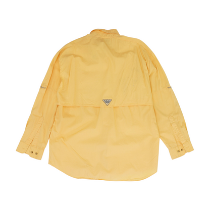 Yellow Solid Outdoor Button Down