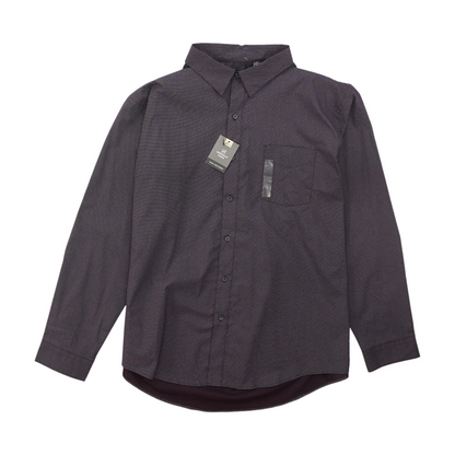 Purple Abstract Long Sleeve Button Down