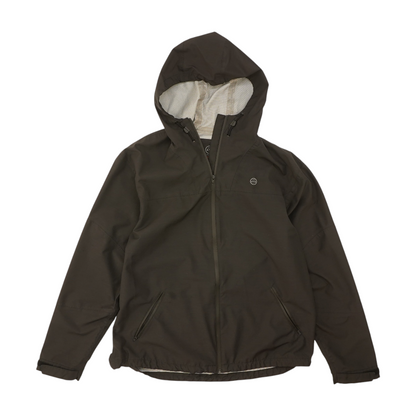 Black Solid Rain Jacket