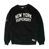Black Solid Sweatshirt Pullover