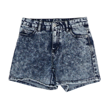 Black Solid Shorts
