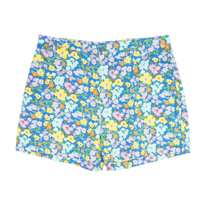 Multi Plus Floral Denim Shorts
