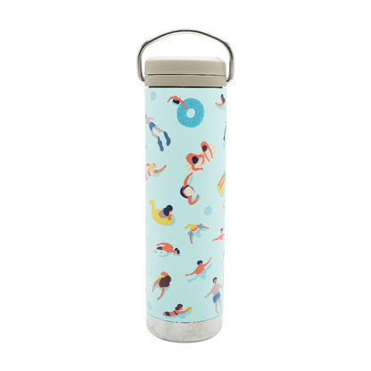 20oz Stainless Steel Twist Straw Water Bottle