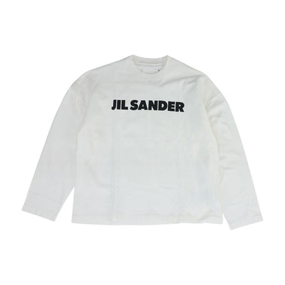 White Logo Long Sleeve Tee