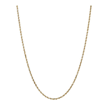 18K Two Tone Gold Rope Chain Necklace