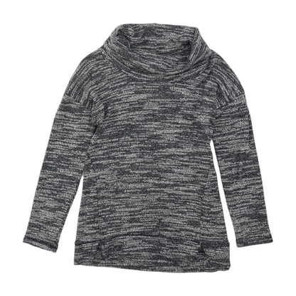 Blue Abstract Pullover Sweater