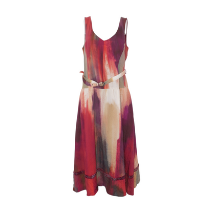 Multi Print Midi Dress