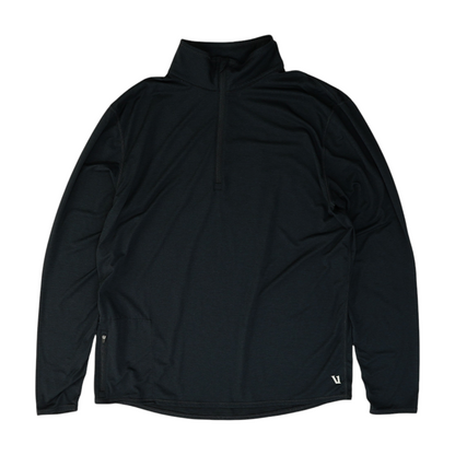 Navy Solid 1/4 Zip Pullover