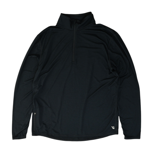Navy Solid 1/4 Zip Pullover