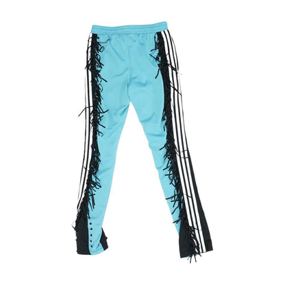 Turquoise Solid Joggers Pants