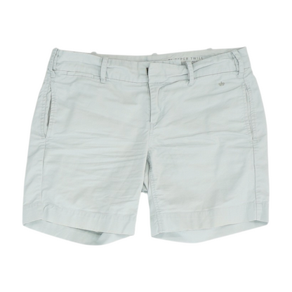 Gray Solid Chino Shorts