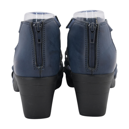 Navy Heeled Sandals