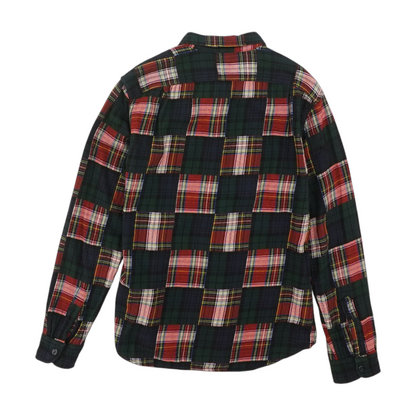 Green Plaid Flannel Button Down