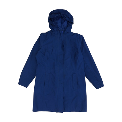 Blue Solid Rain Jacket