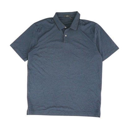 Navy Solid Short Sleeve Polo