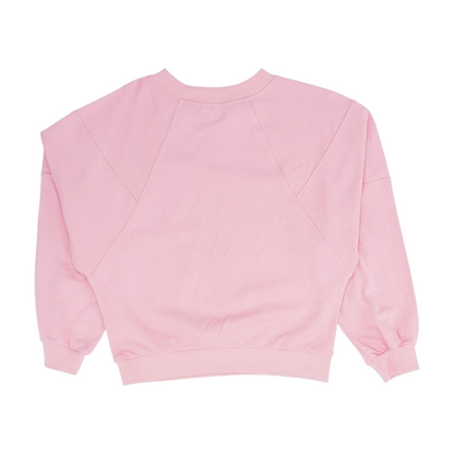 Pink Solid Sweatshirt Pullover