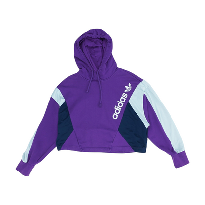 Purple Solid Hoodie Pullover