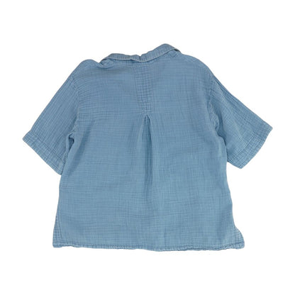 Blue Solid Button Down