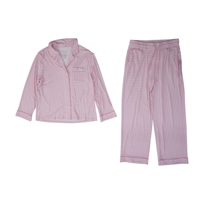 Pink Check Pajama Set