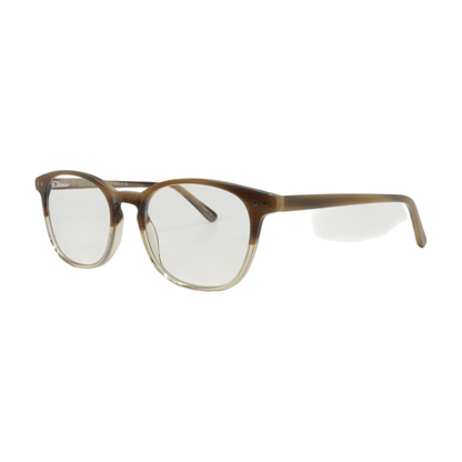 Brown Mink Fade Round Prescription Eyewear