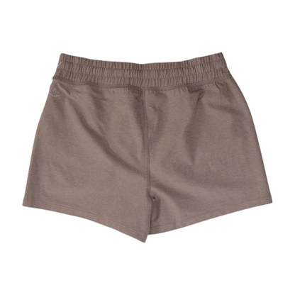 Beige Solid Active Shorts