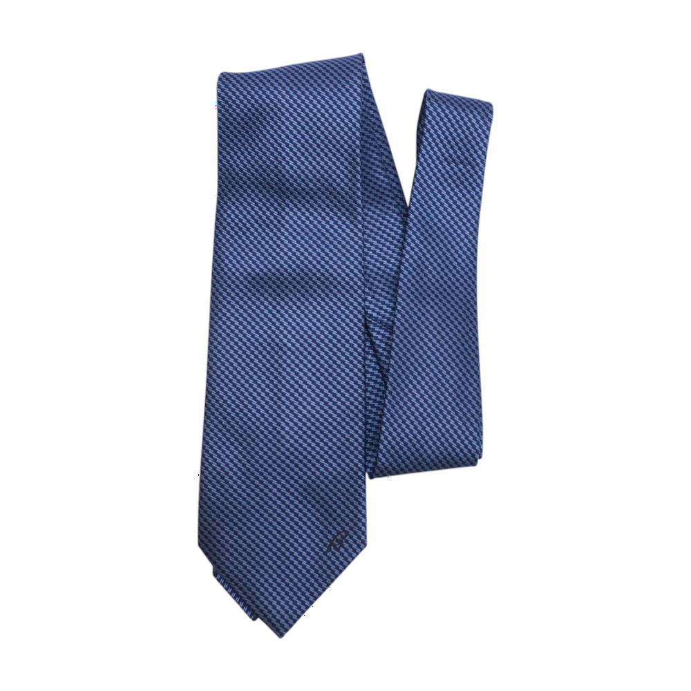Blue Print Neck Tie