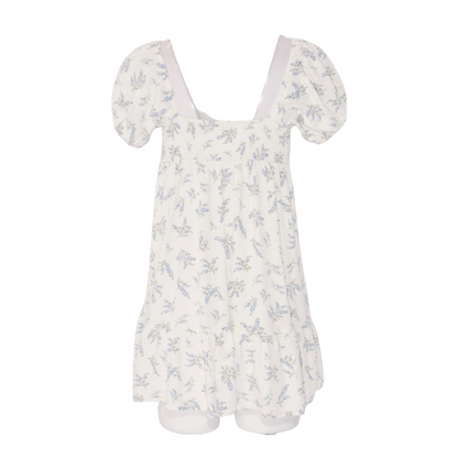 White Floral Mini Dress