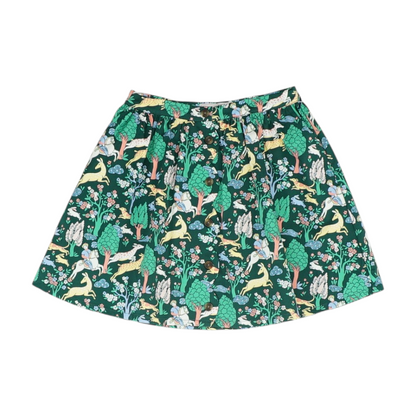 Green Print Skirt