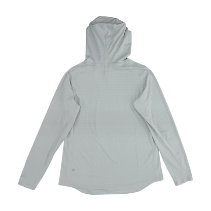 Gray Striped Hoodie Pullover