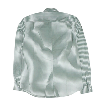 Green Striped Button Down