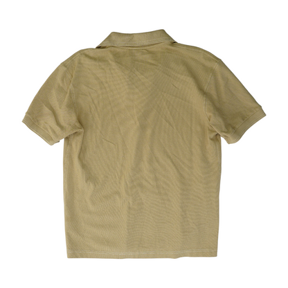 Tan Solid Short Sleeve Polo