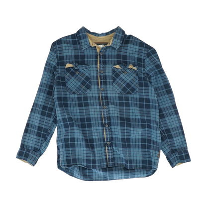 Blue Plaid Flannel Button Down