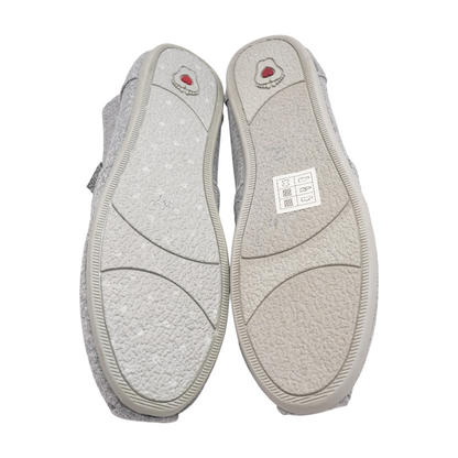 Gray Slip-On Flats
