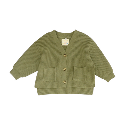 Green Cardigan Sweater