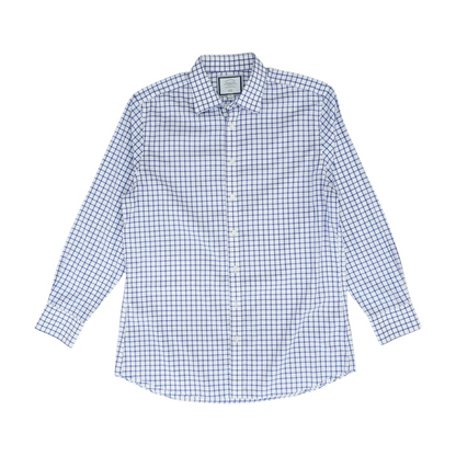 White Check Long Sleeve Button Down